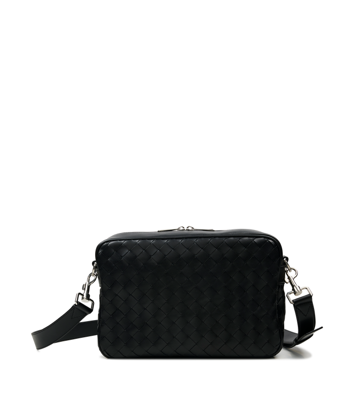 Intrecciato Camera Bag in Black