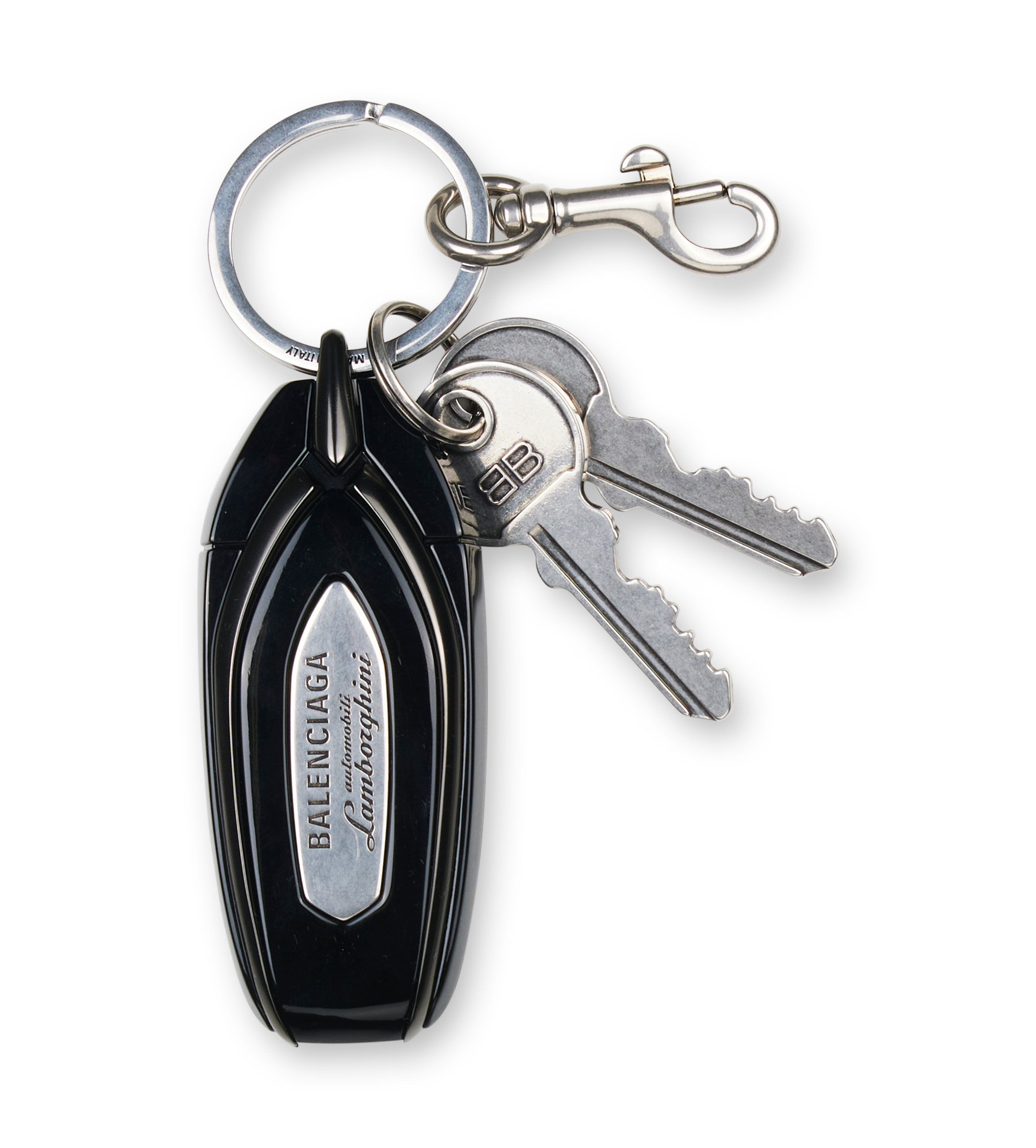Balenciaga x Automobili Lamborghini Car Key Charm in Silver/Black