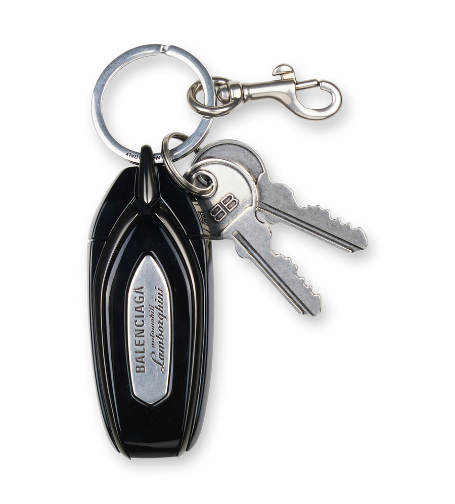 Balenciaga x Automobili Lamborghini Car Key Charm in Silver/Black