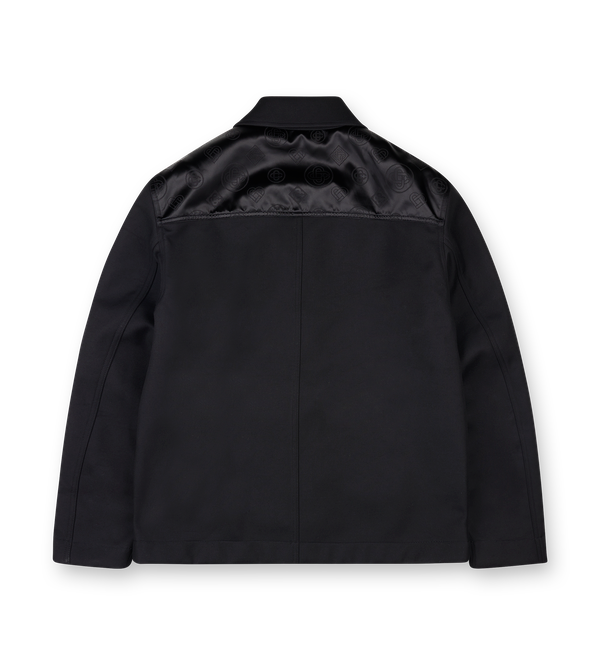 Wool Workwear Jacket in Black