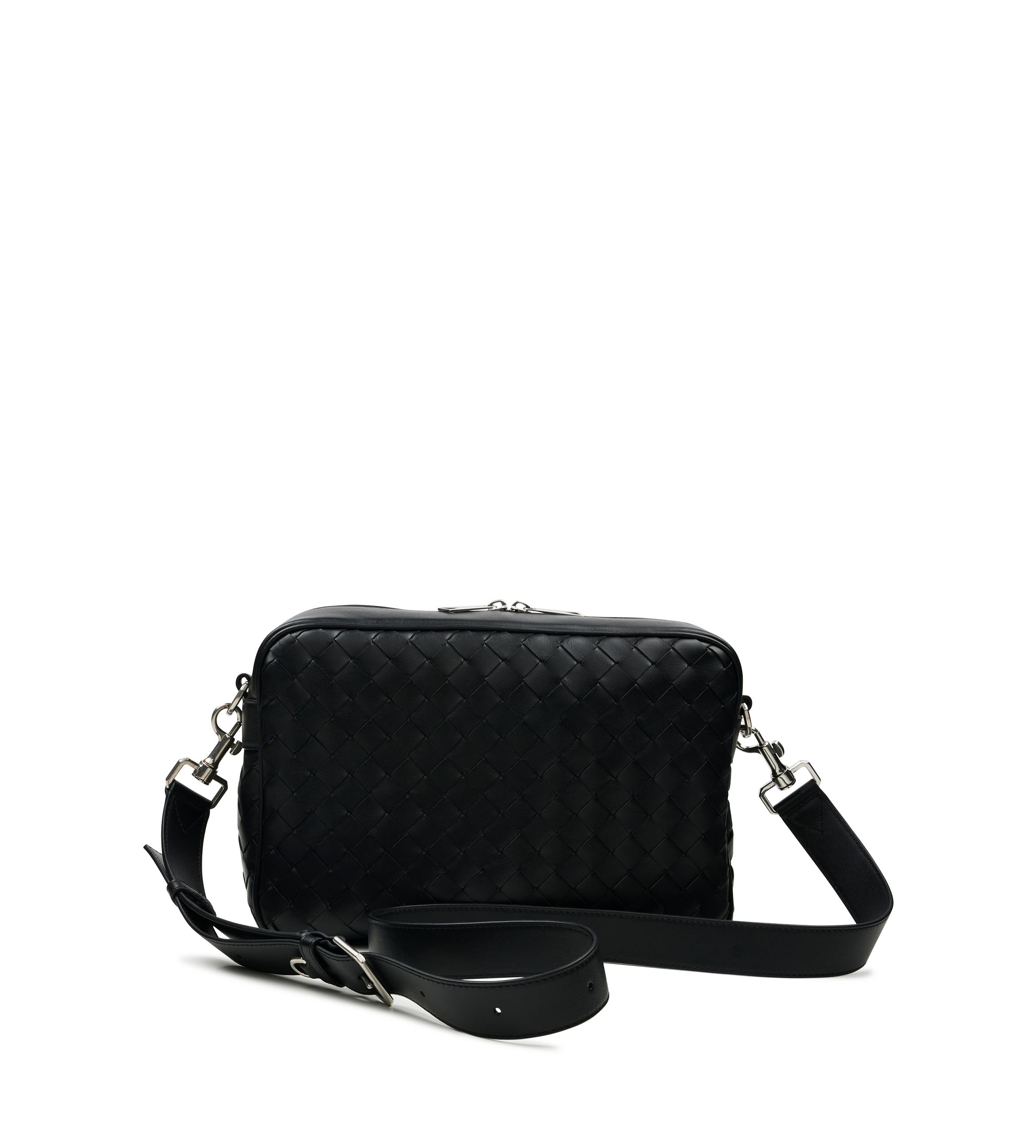 Bottega Veneta Intrecciato Camera Bag in Black