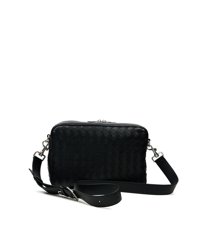 Intrecciato Camera Bag in Black
