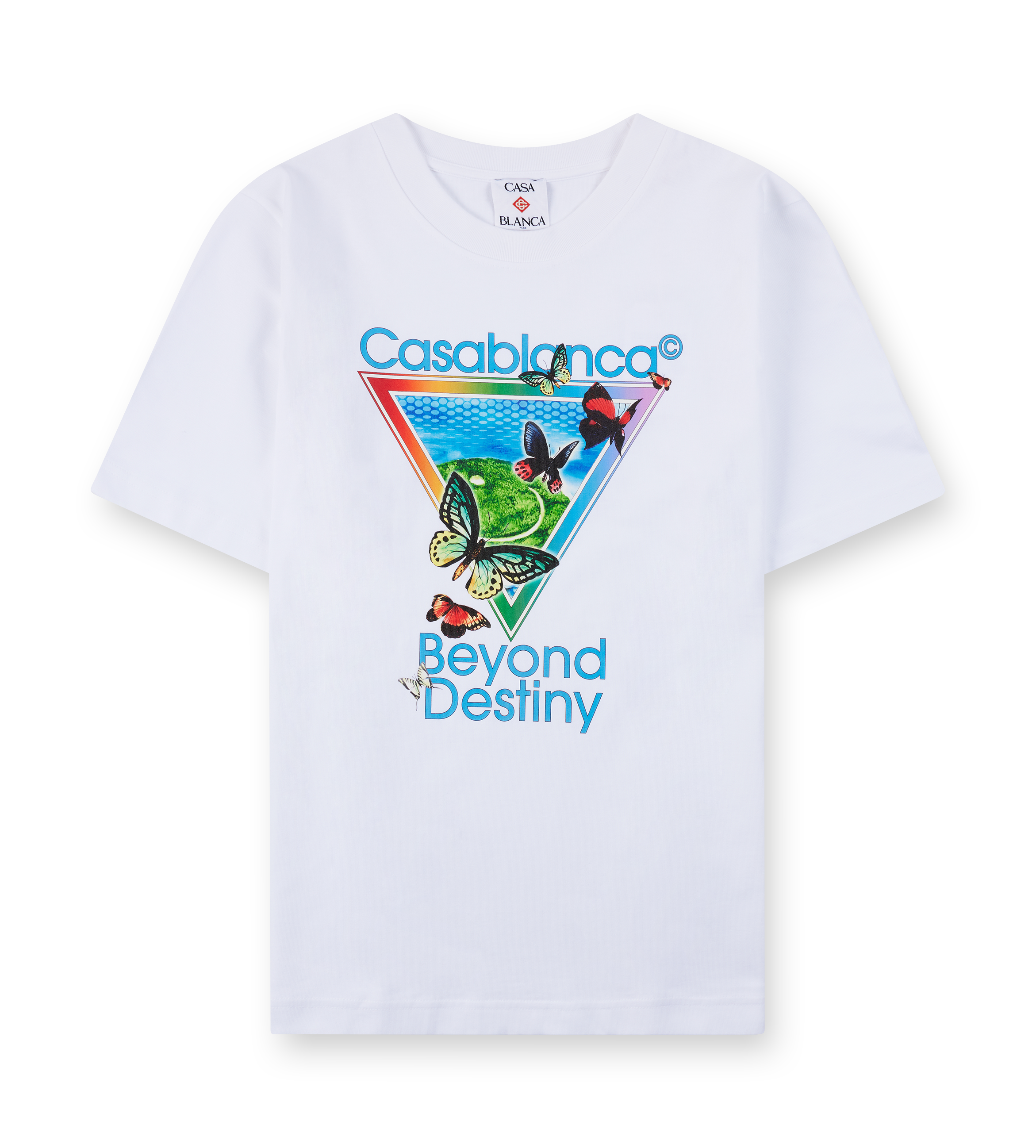 Casablanca Tennis Club Beyond Destiny T-Shirt in White
