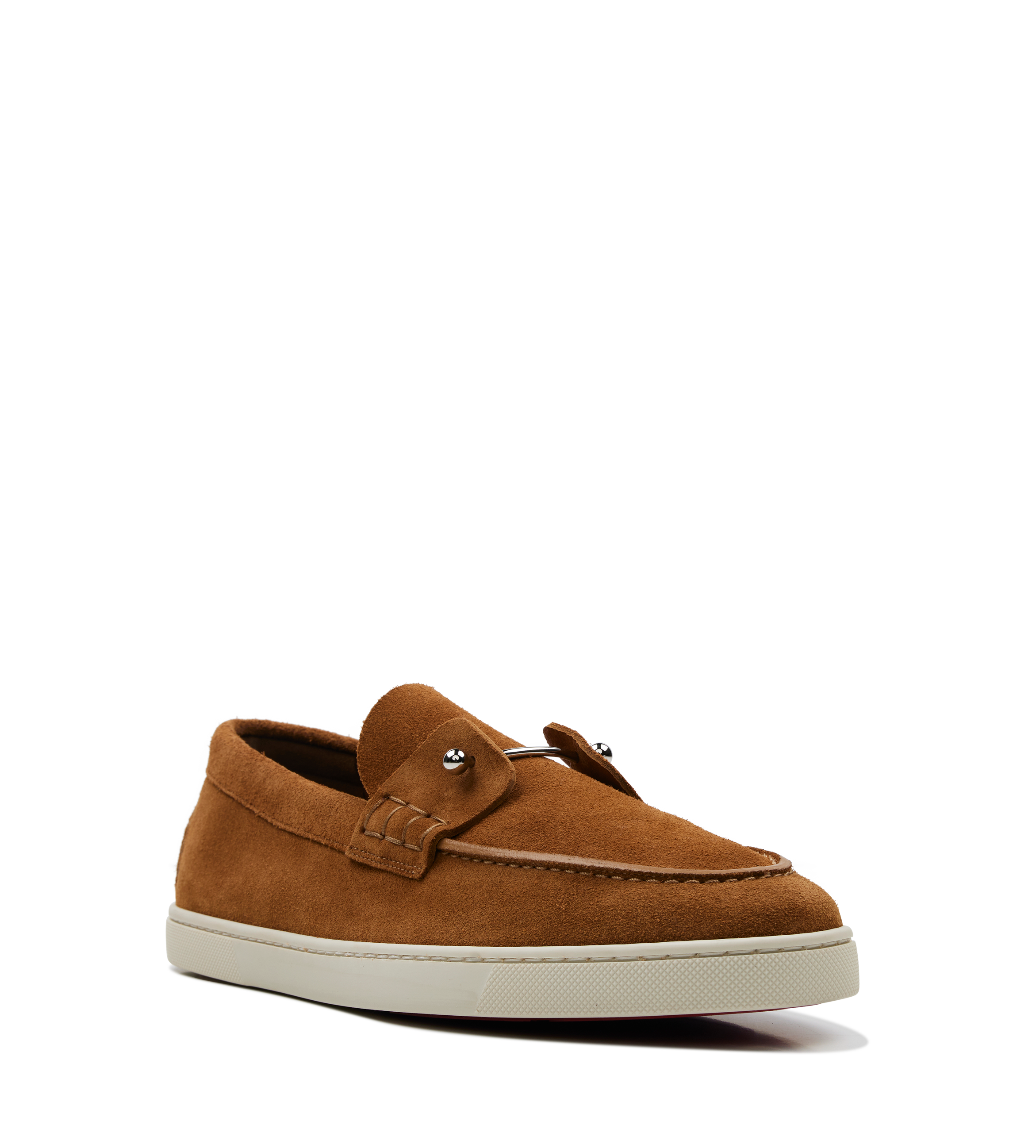 Christian Louboutin Chambeliboat Loafers - Patinated Calf Leather in Havane