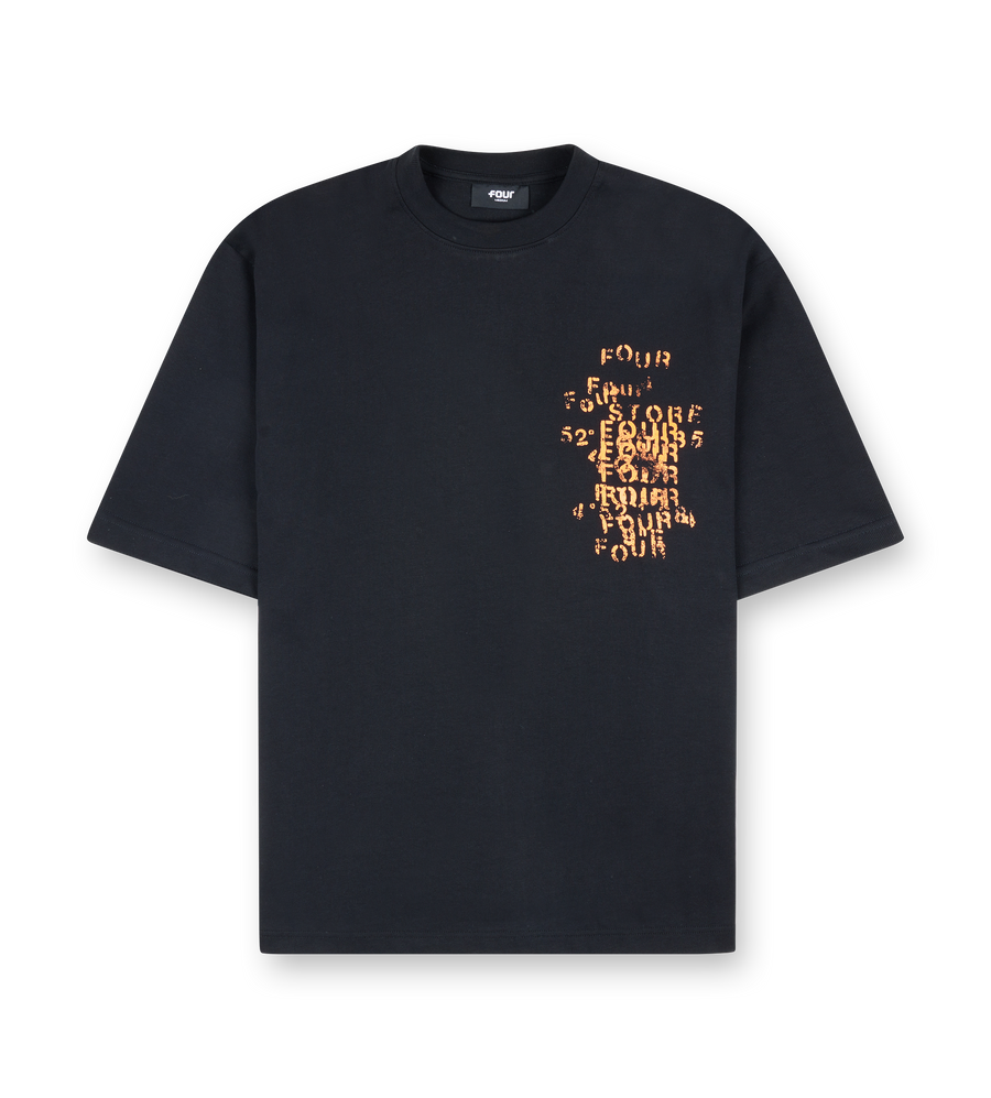 World Location Boxy T-Shirt Black