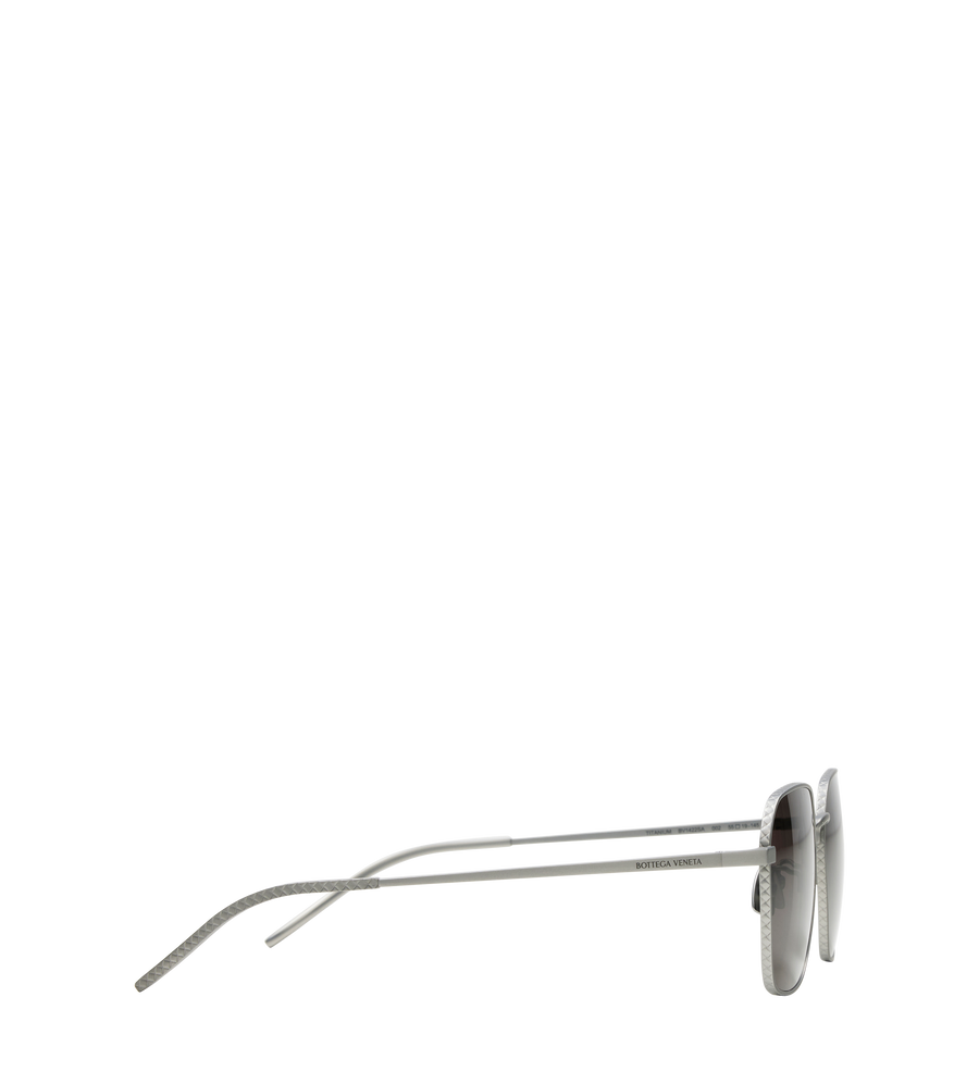 Bottega Veneta Sunglasses in Silver/Grey
