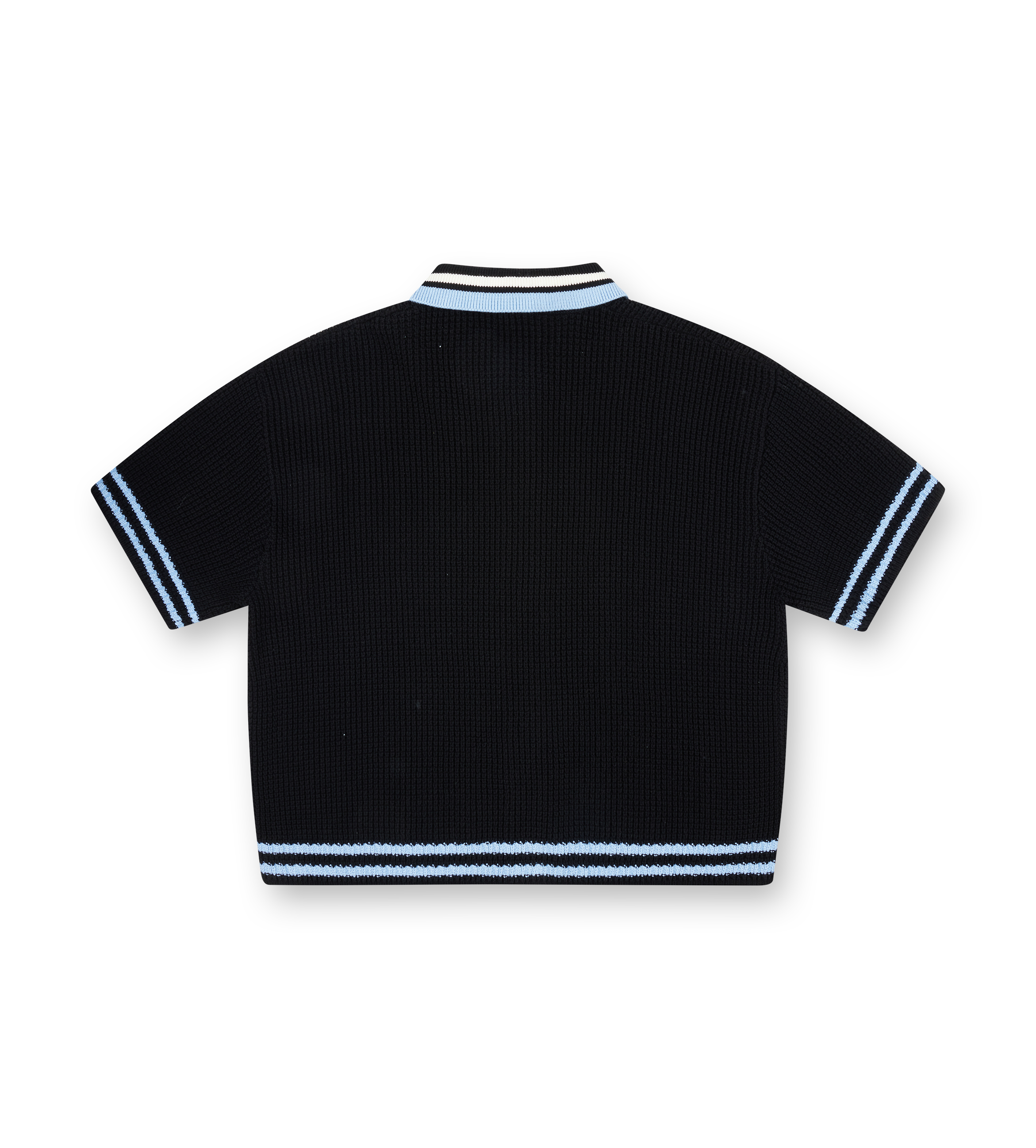 Logo Knitted SS Shirt Black