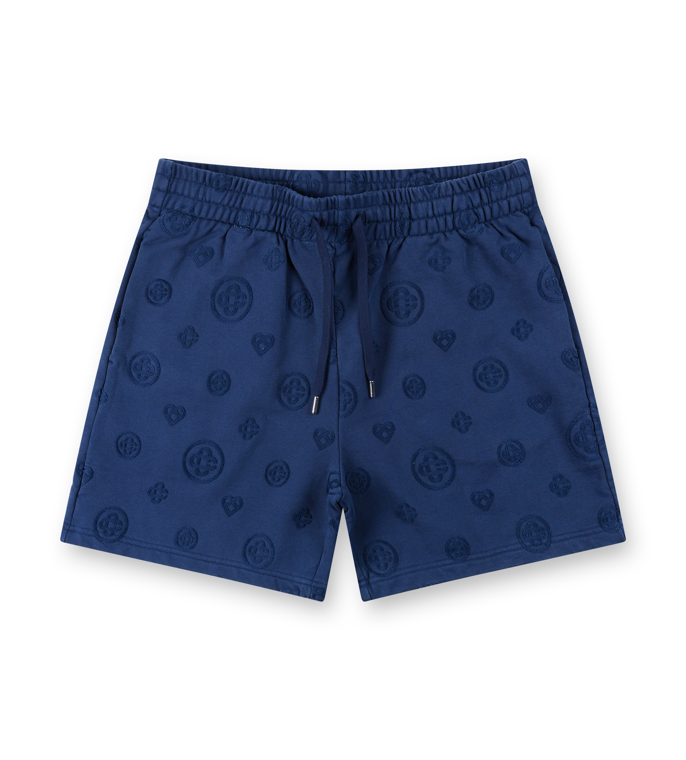 Casablanca Appliqué Monogram Shorts in Navy