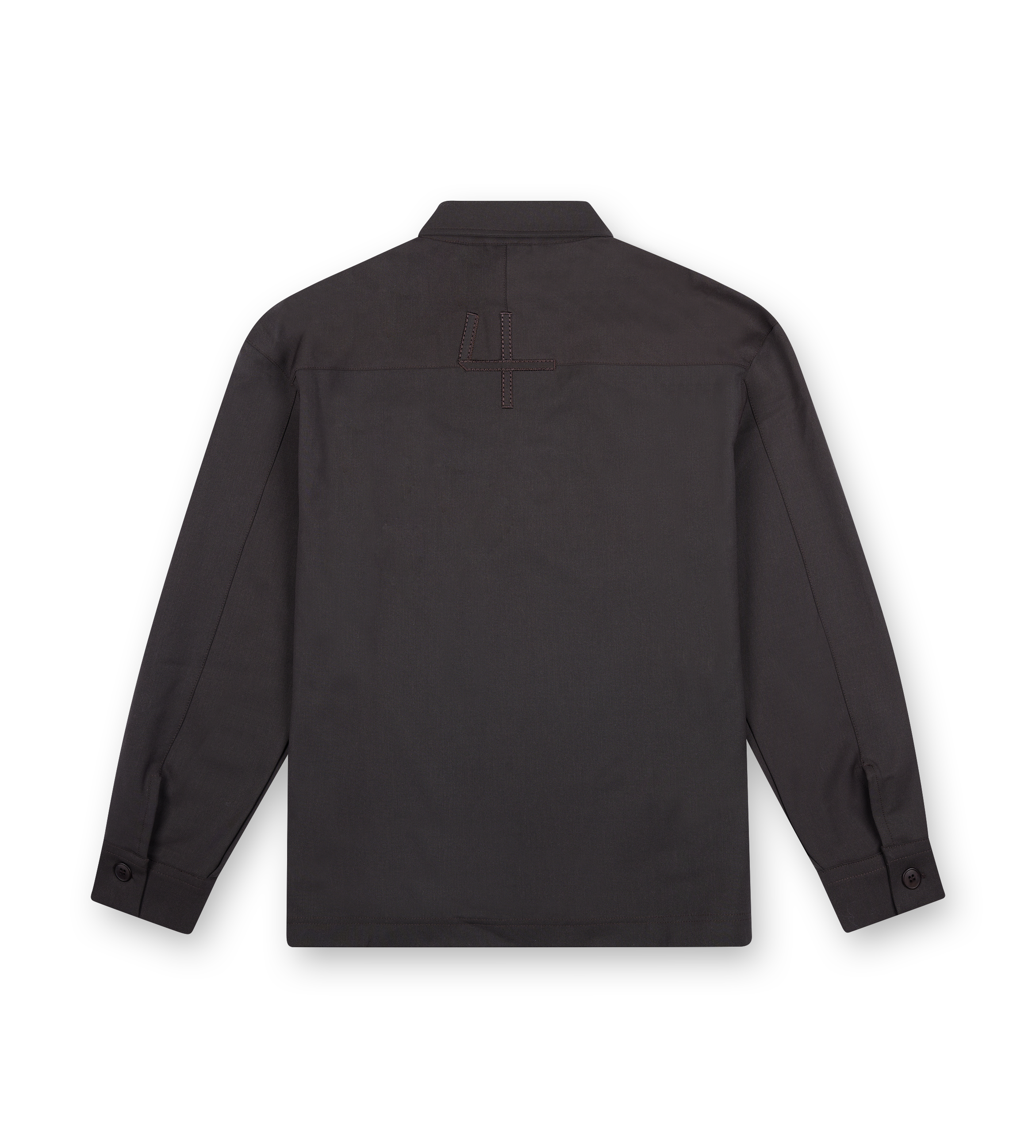 Script Wool Track Jacket Brown