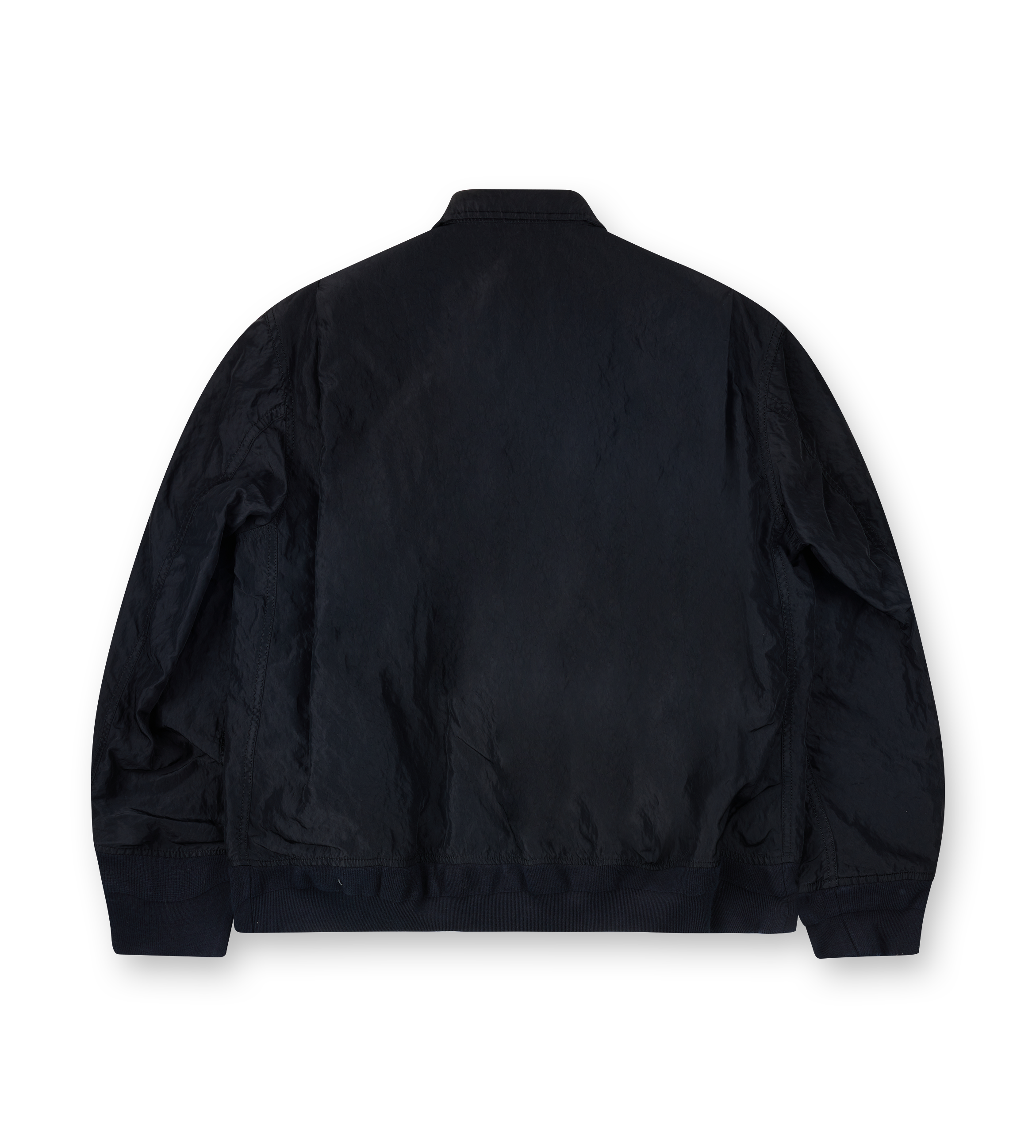 Sacai Treated Nylon Twill Blouson Bomber Jacket in Black