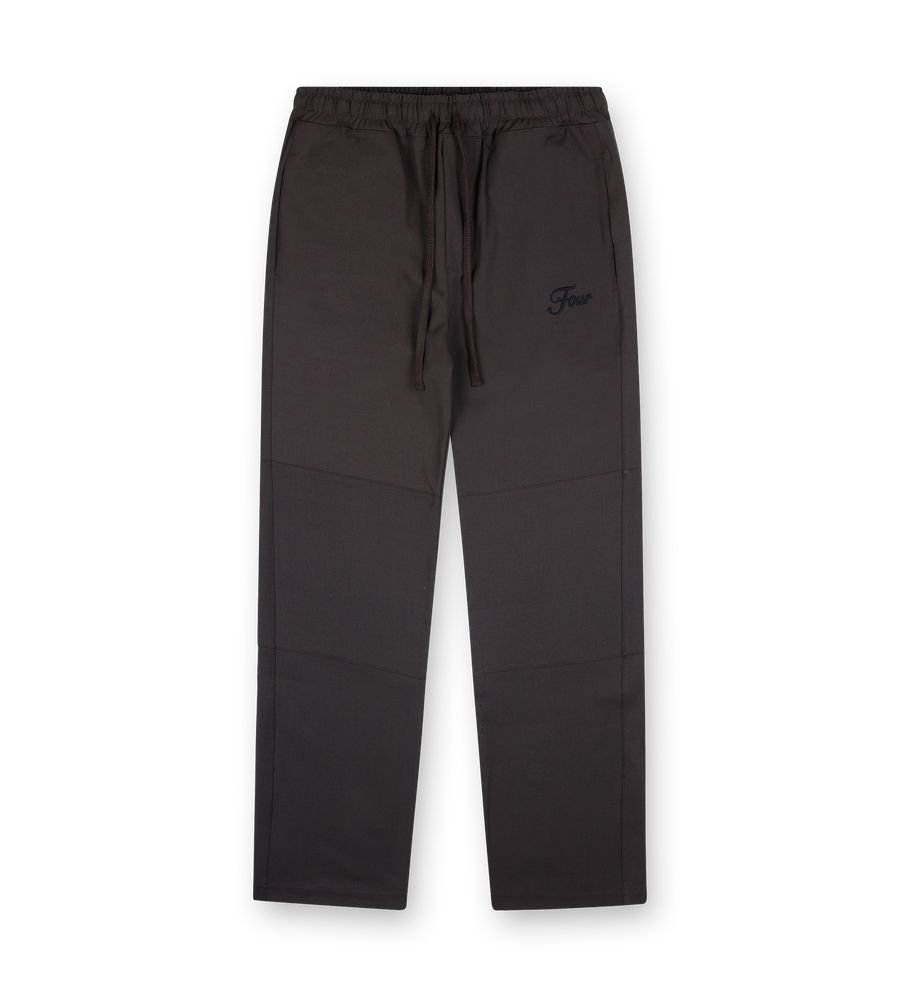 Script Wool Track Pants Brown