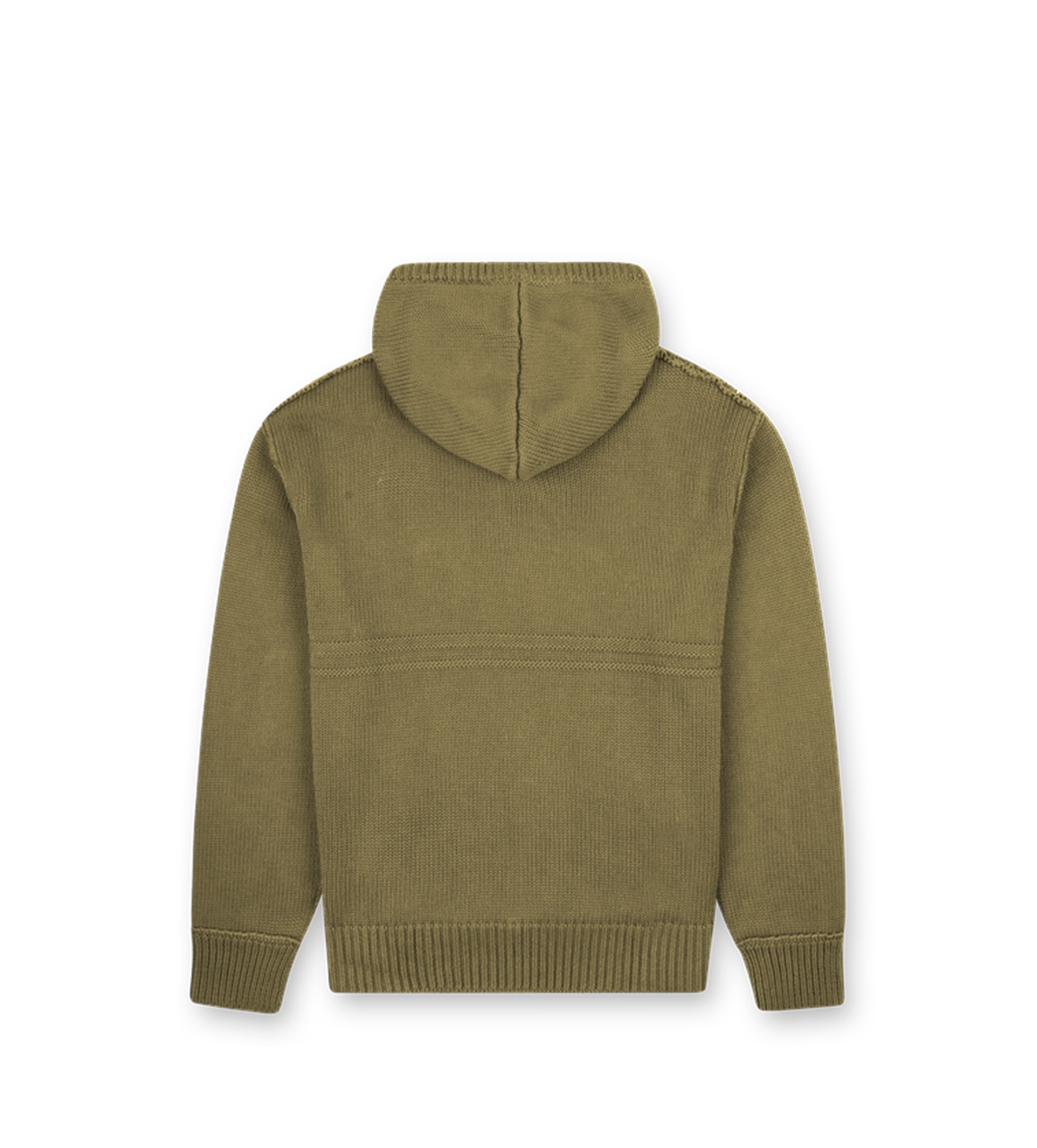 Knitted Hoodie Deep Olive