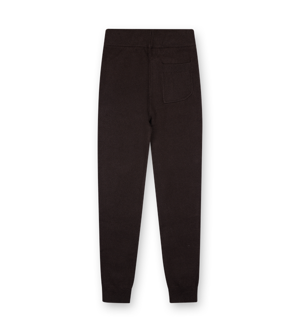 Knitted Pants Cuffed Brown
