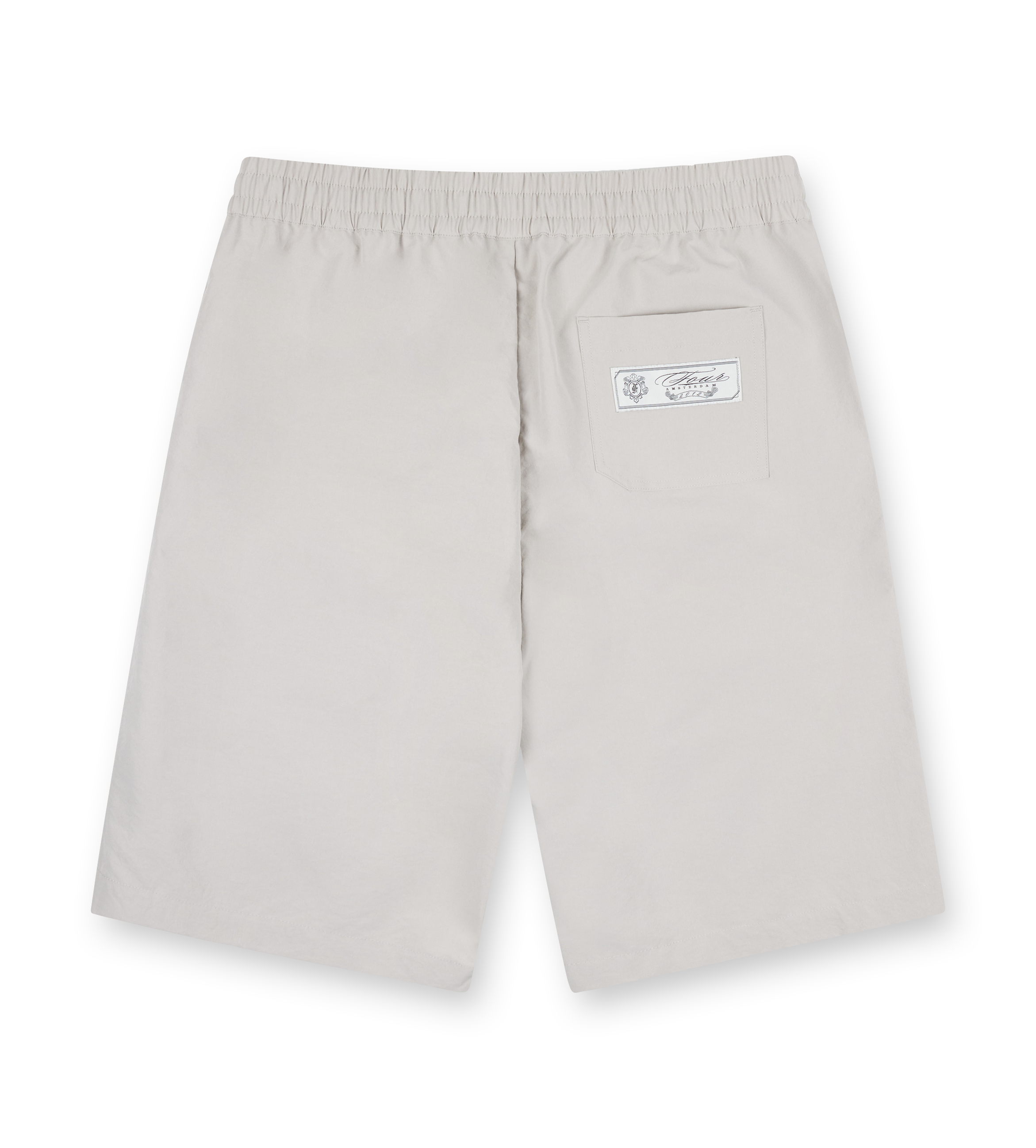 Script Track Shorts Light Grey