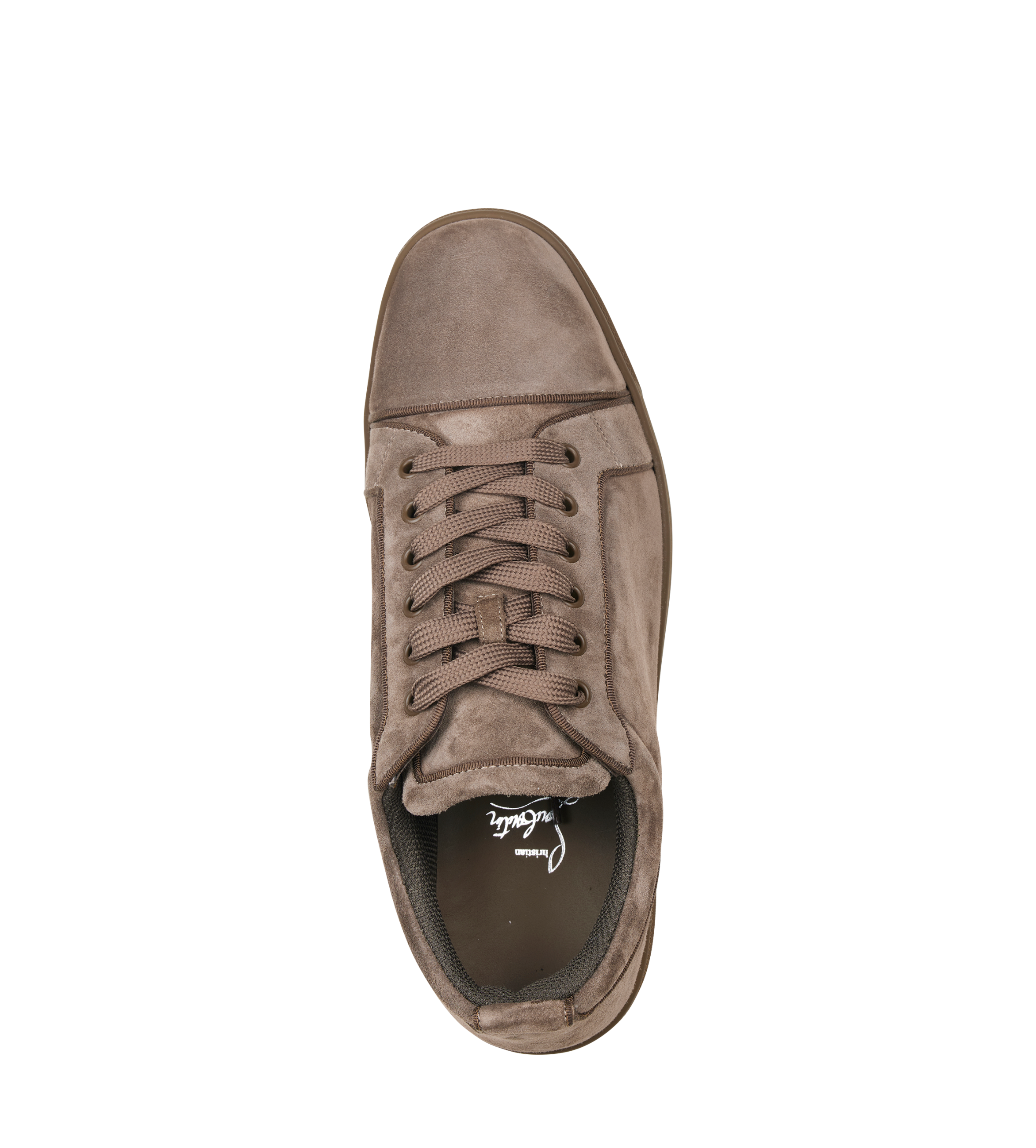 Christian Louboutin Louis Junior Flat Orlato - Veau Velours in Silex