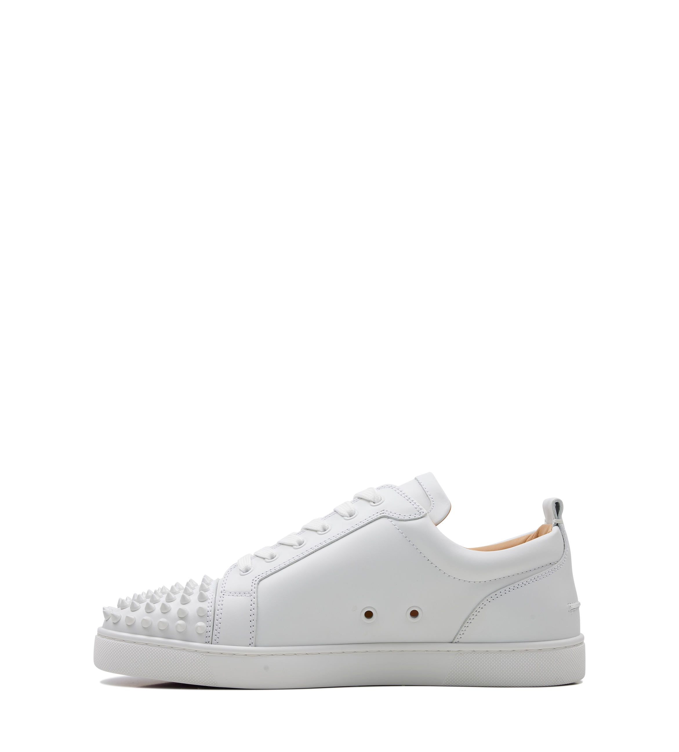 Christian Louboutin Louis Junior Spikes Sneakers in White