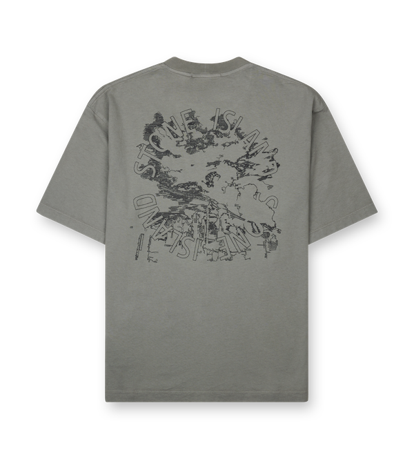 Stone Island Megacity Sky Embroidered T-Shirt in Cement