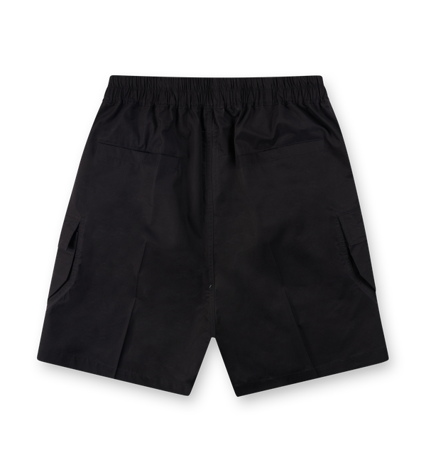 Rick Owens Concordians Cargobela Shorts in Black