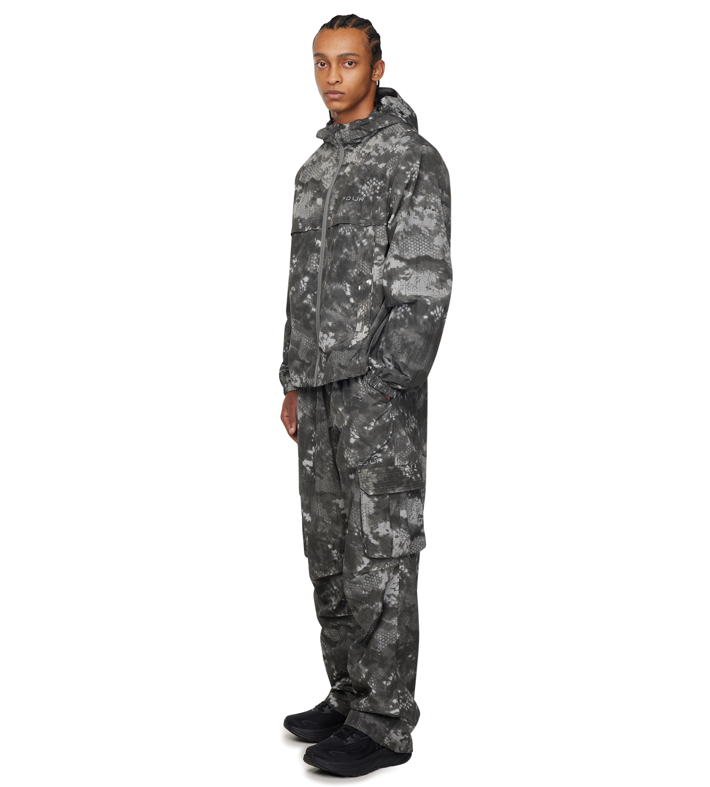 Sportswear Windbreaker Pants Grey Camo