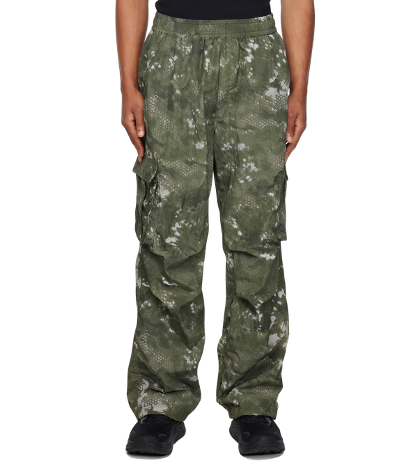 Sportswear Windbreaker Pants Green Camo
