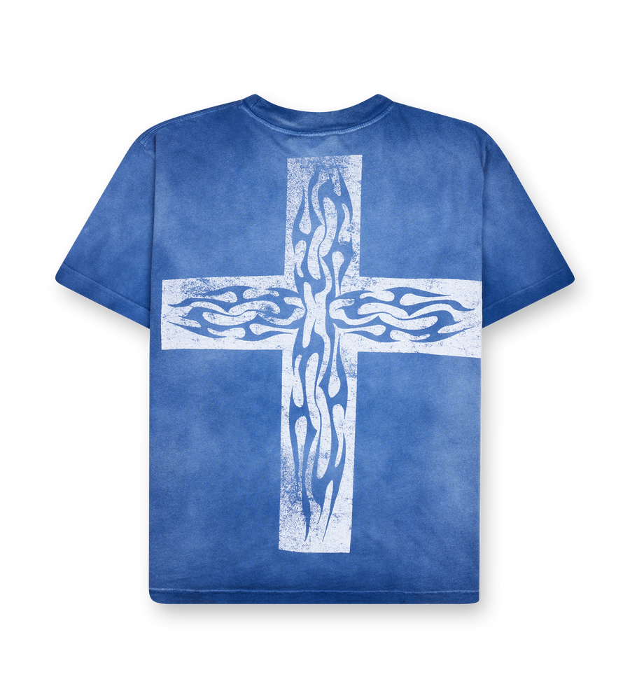 Hellstar Carry Your Cross T-Shirt in Navy