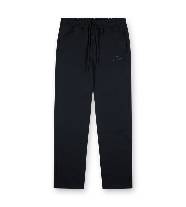 Script Wool Track Pants Black
