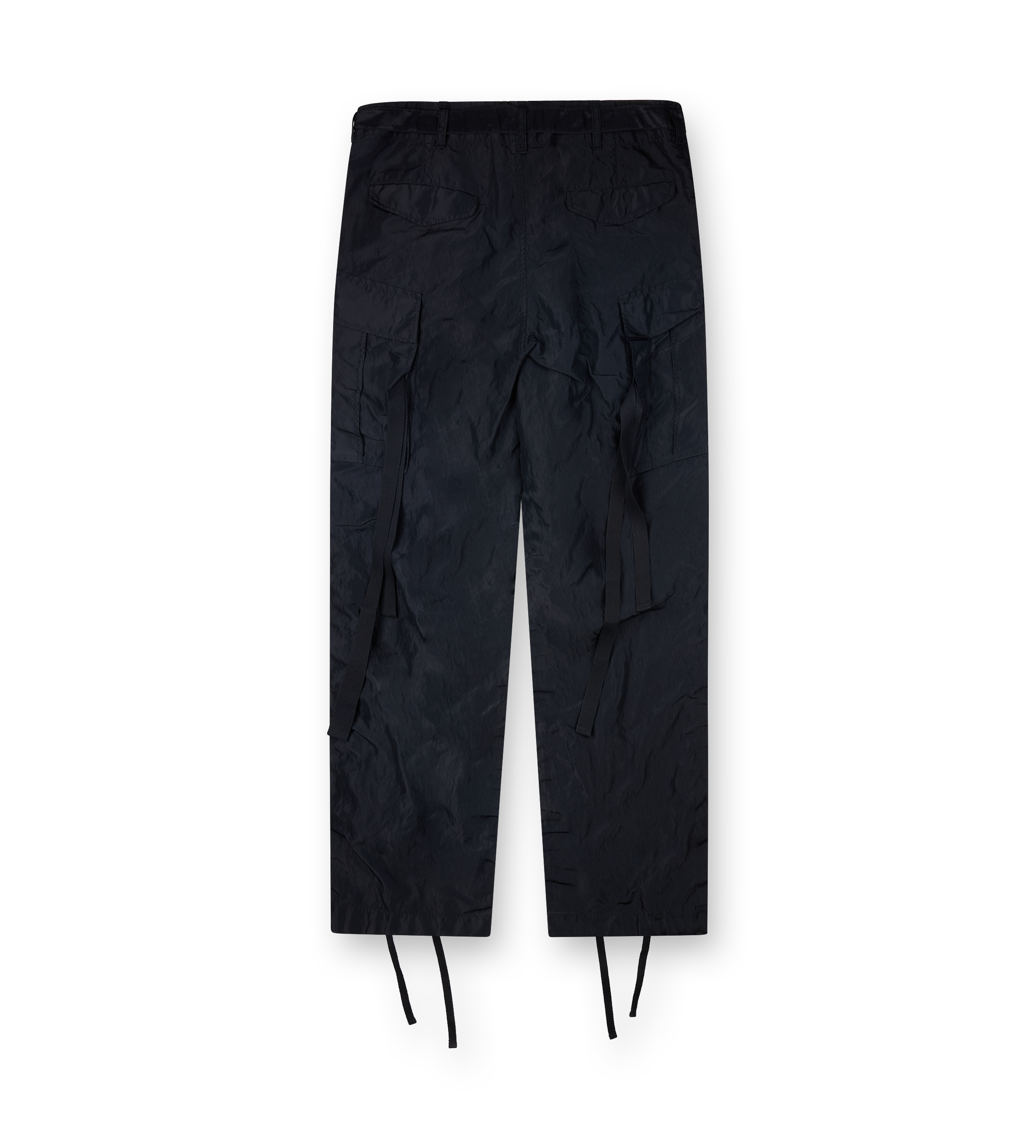 Sacai Treated Nylon Twill Pants in Black