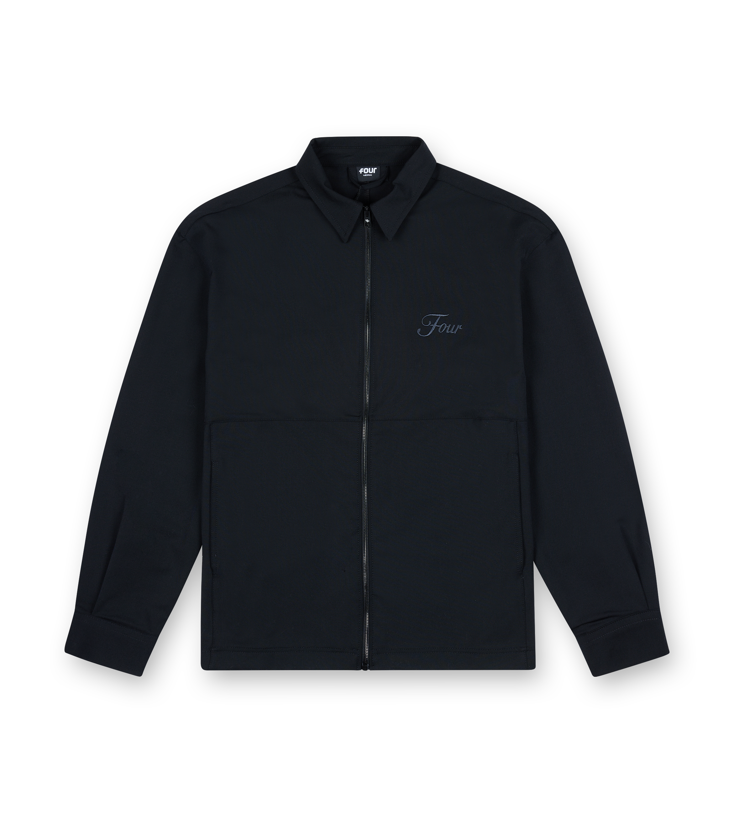 Script Wool Track Jacket Black