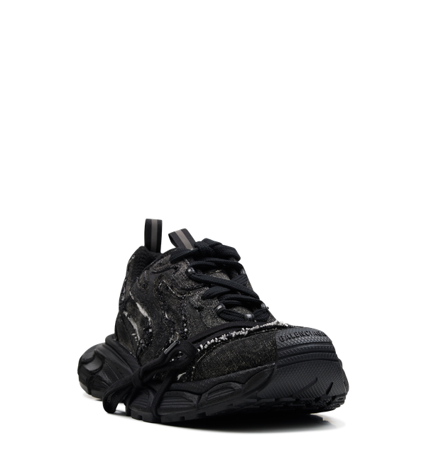 Balenciaga 3XL Embossed Sneakers in Black