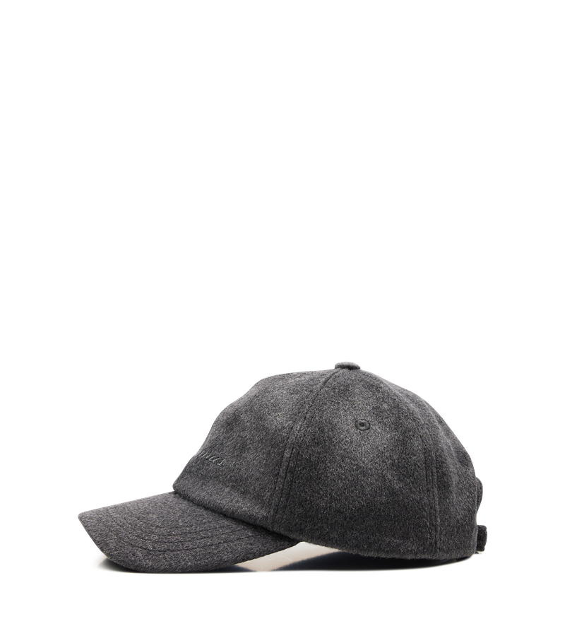 Jacquemus Logo Embroidery Baseball Cap in Dark Grey