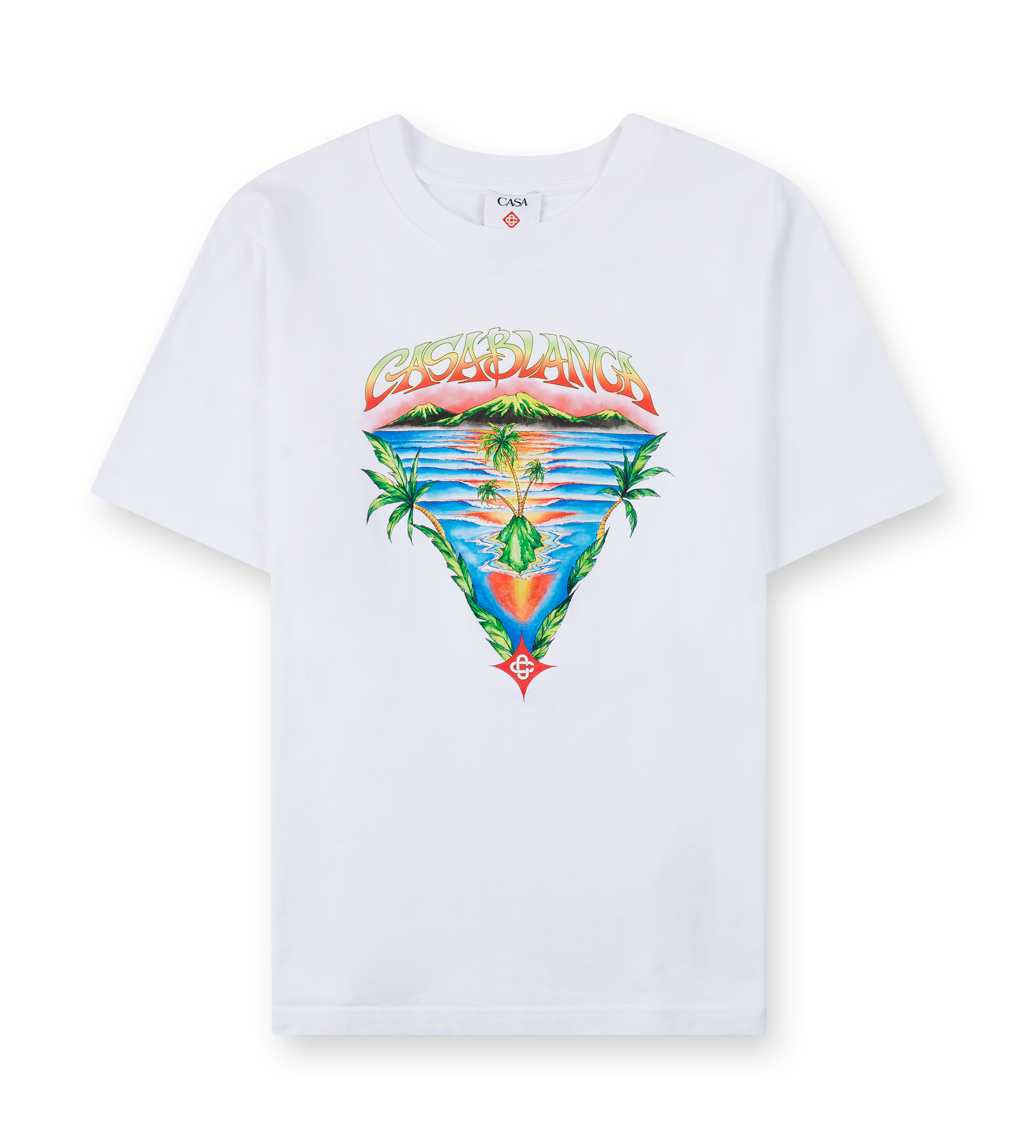 Casablanca Innocence Triangle T-Shirt in White