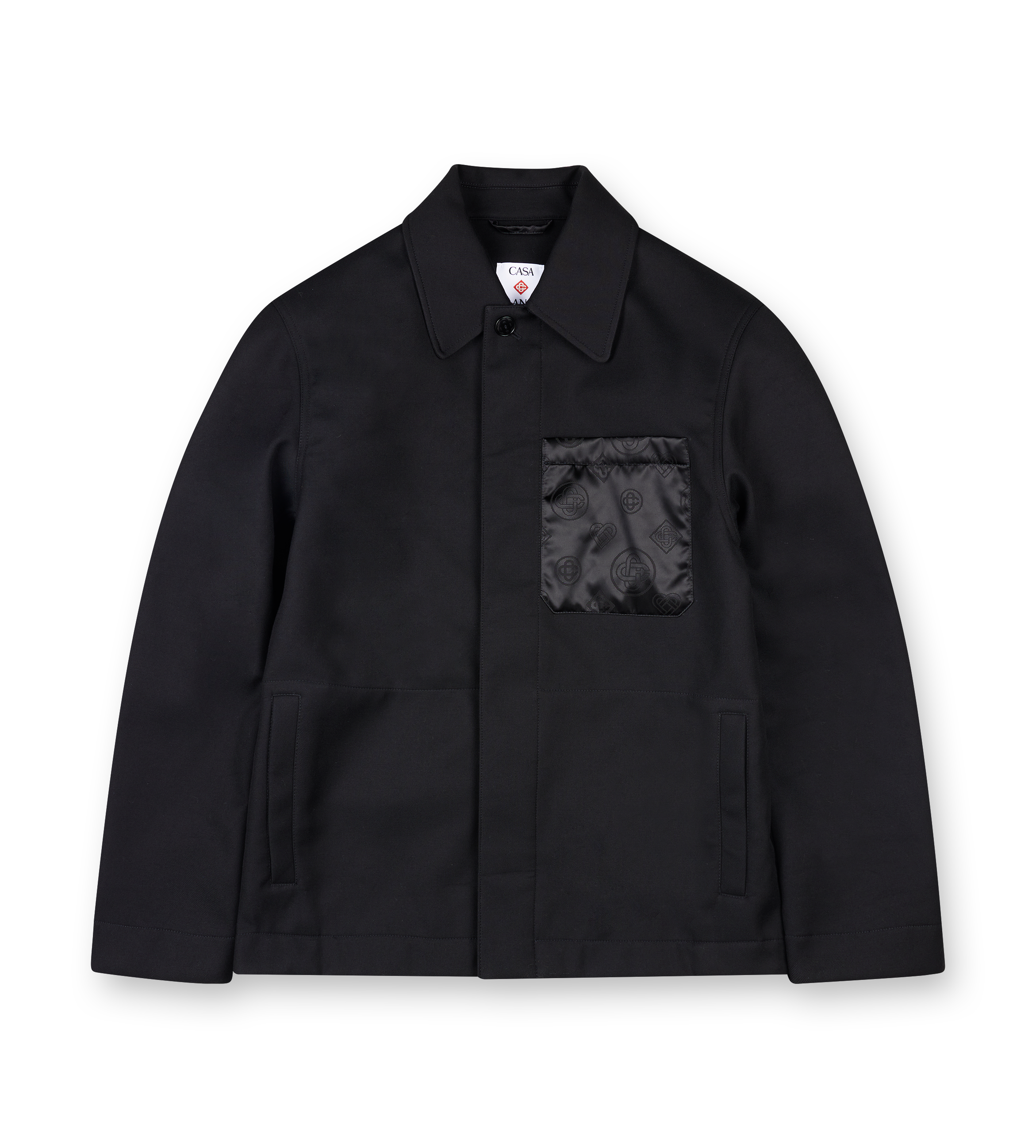 Wool Workwear Jacket in Black