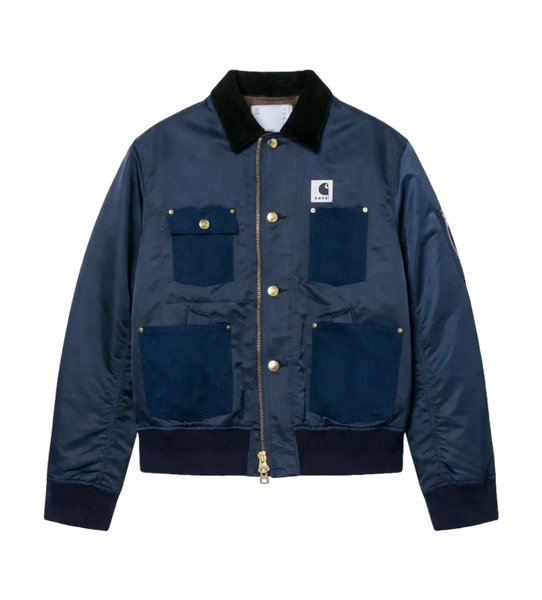 sacai x Carhartt WIP Nylon Twill x Duck Blouson in Blue – FOUR sacai x Carhartt WIP Nylon Twill x Duck Blouson in Blue – FOUR