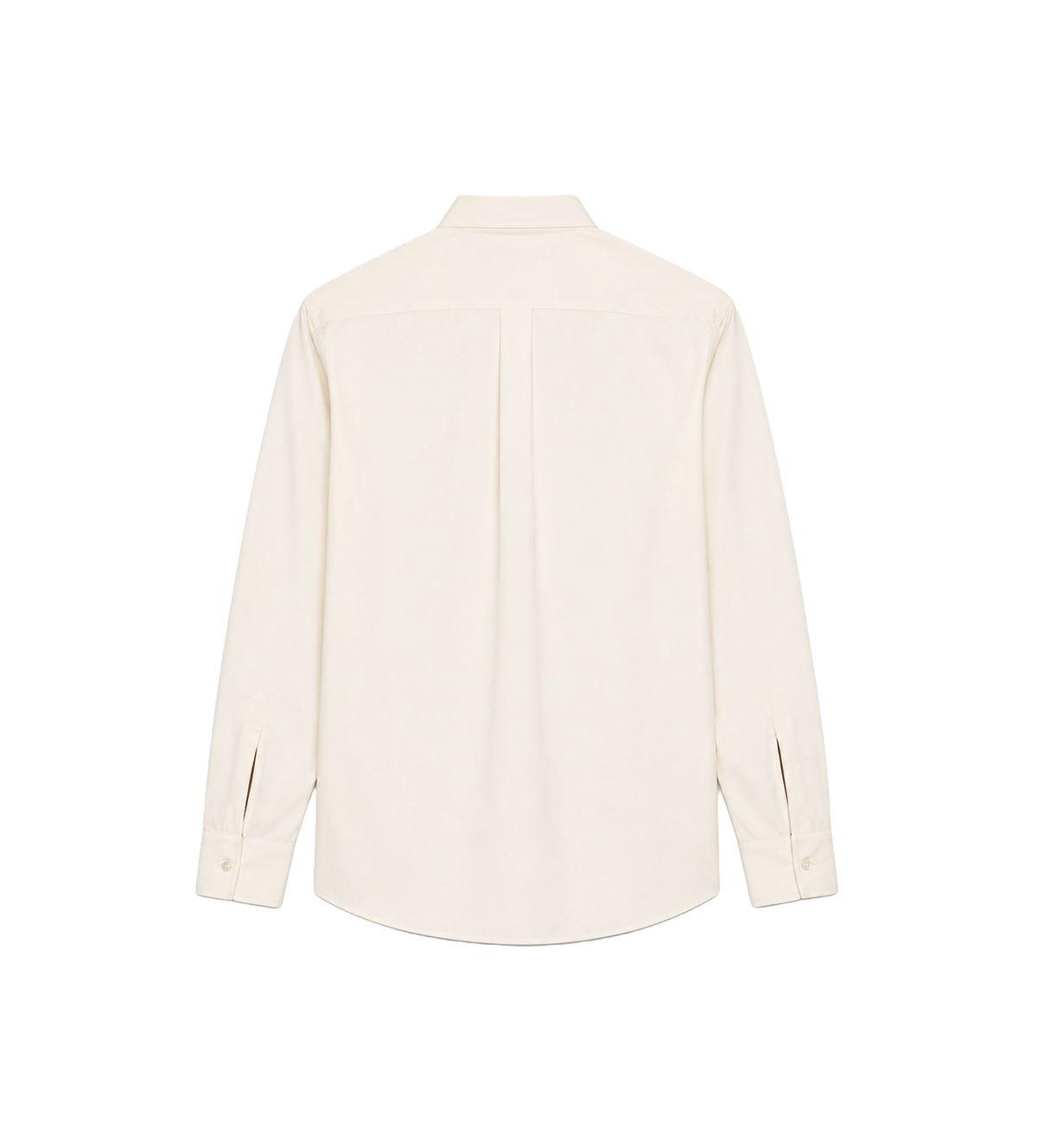 Embroidered Logo Shirt Cream White