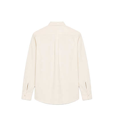 Embroidered Logo Shirt Cream White