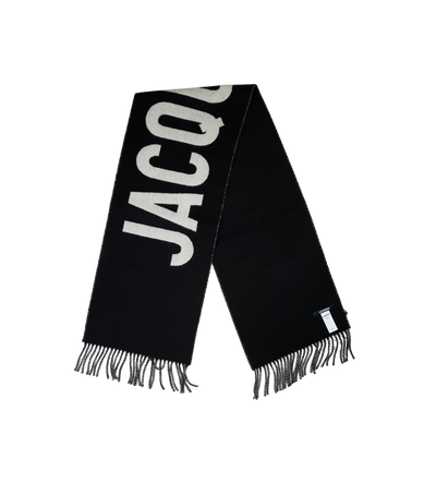 Fringe Logo Sjaal Zwart