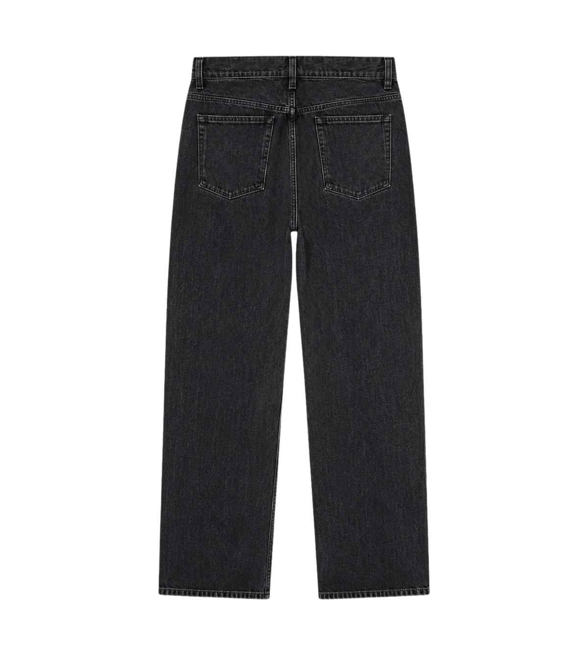 Loose Lightweight Denim Trousers Lava Stone