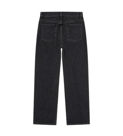 Loose Lightweight Denim Trousers Lava Stone
