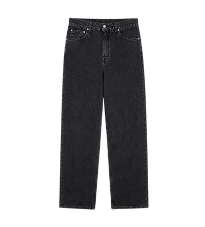 Loose Lightweight Denim Trousers Lava Stone