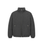 Zip-Up Down Jacket Grey