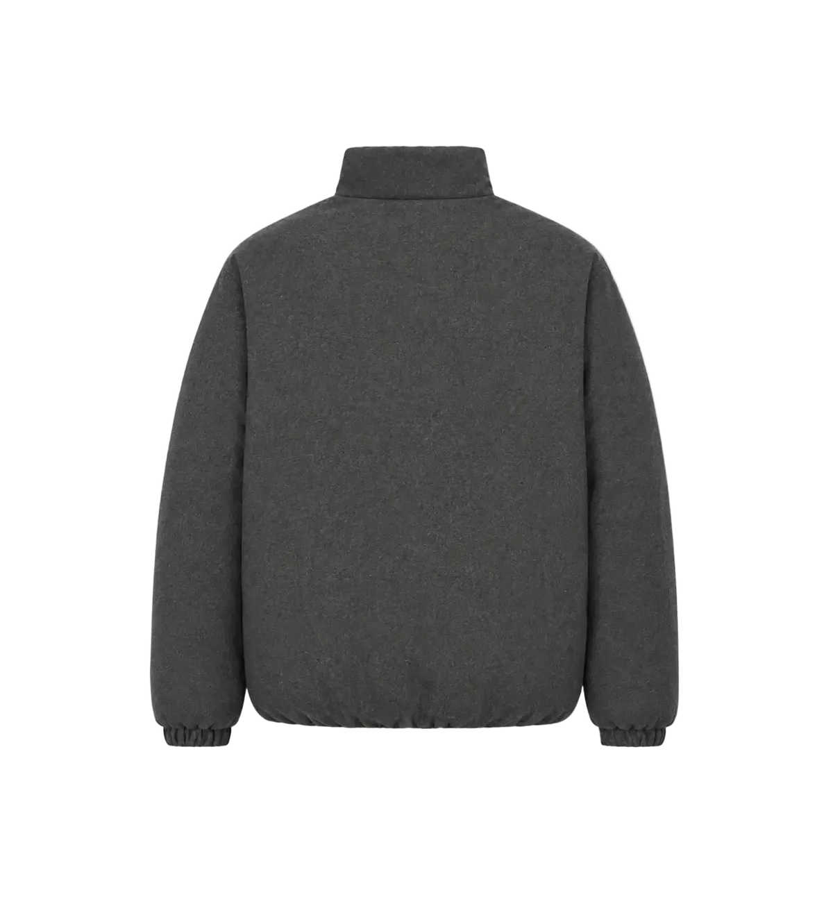 Zip-Up Down Jacket Grey