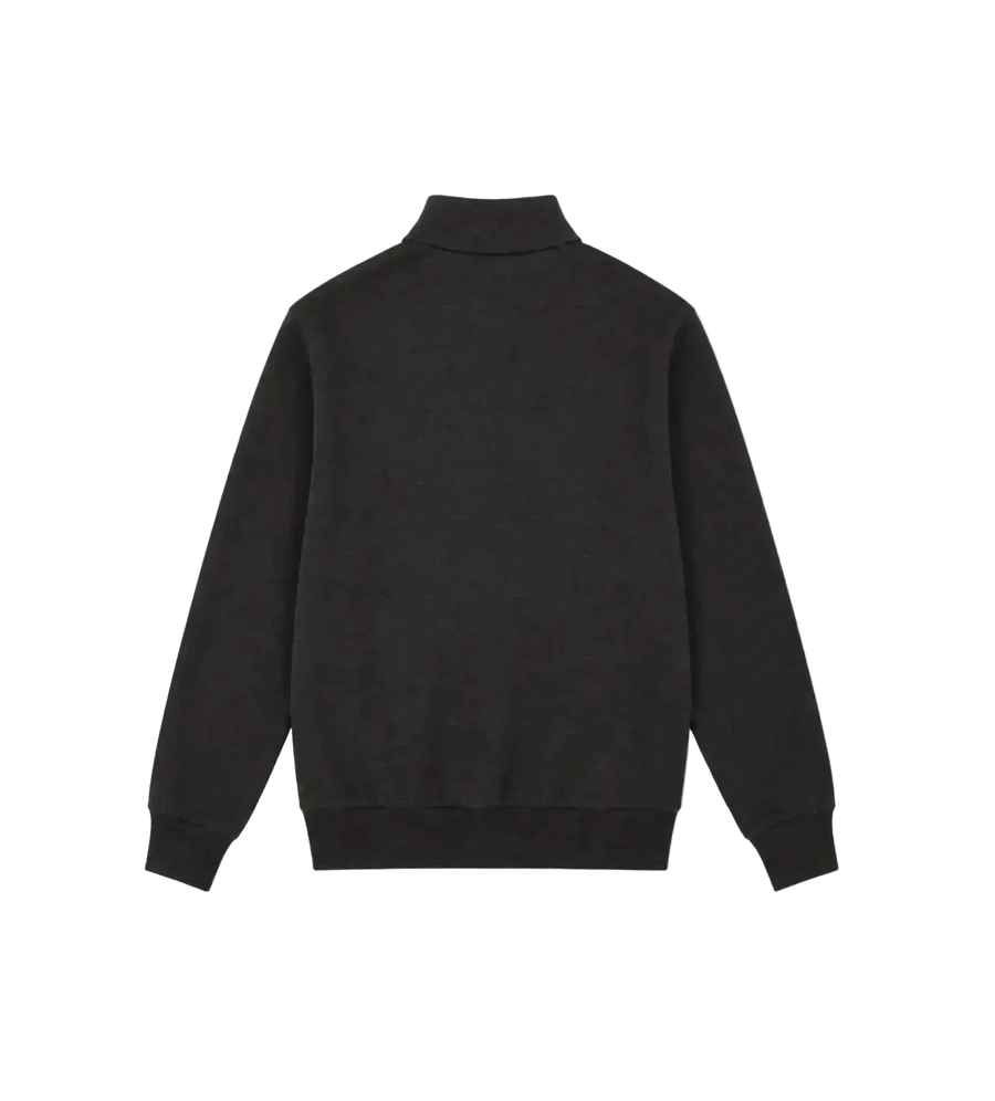 Cotton Blend Polo Sweatshirt