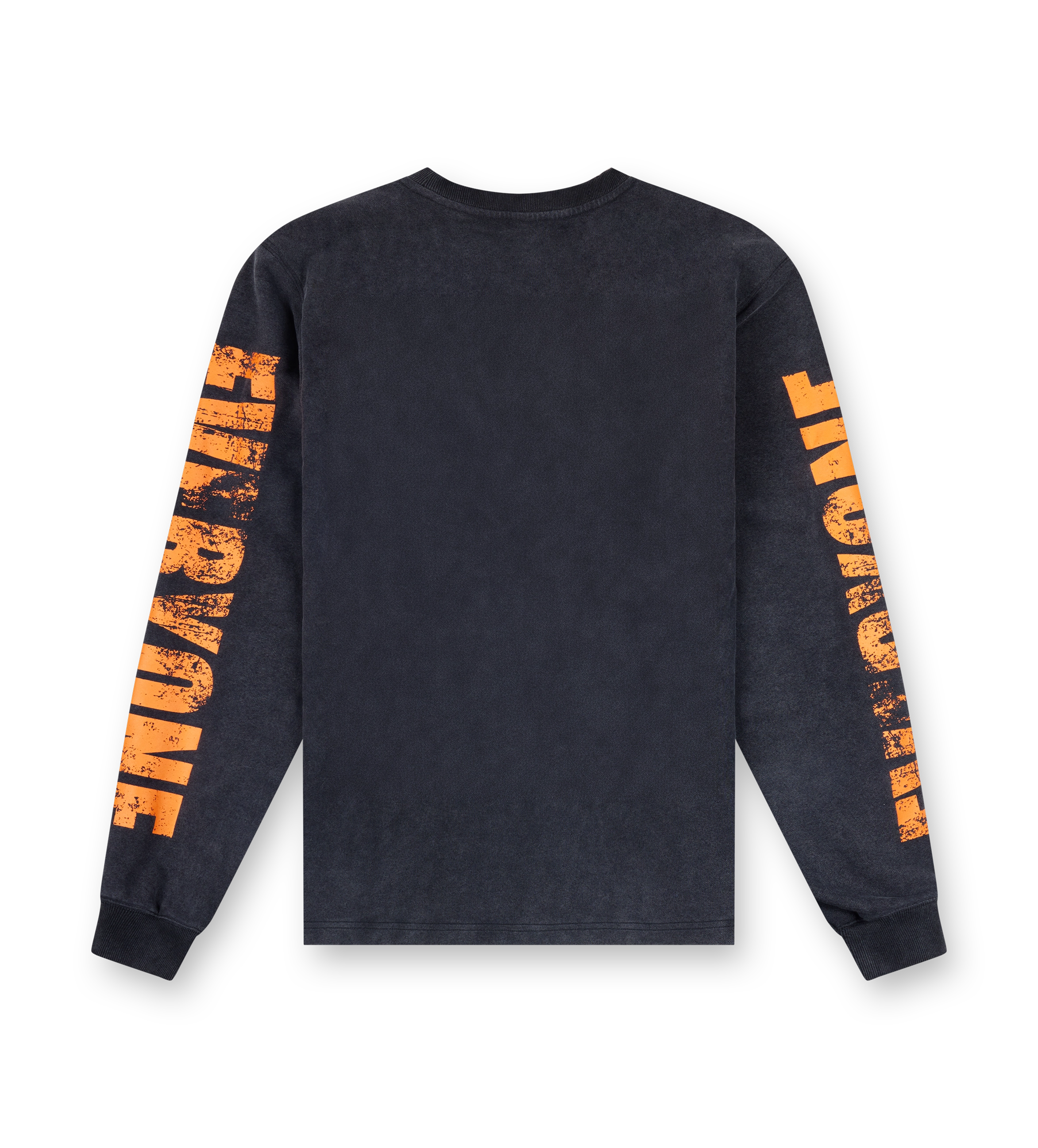 Four Everyone Longsleeve Washed Black/ Orange