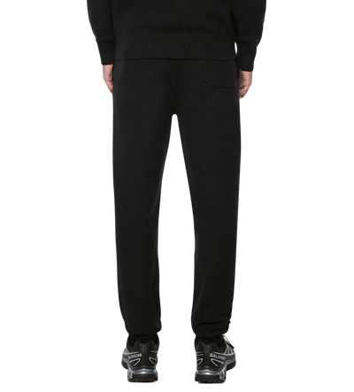 Knitted Pants Cuffed Black/ Dark Grey