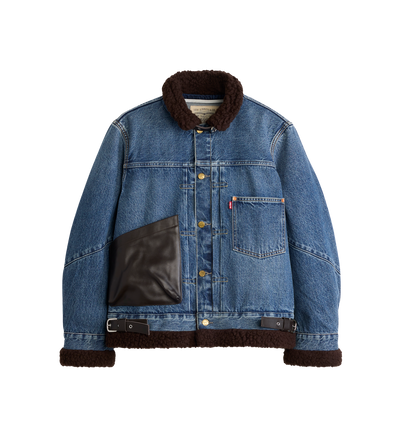 Sacai x Levi Sherpa Jacket Blue