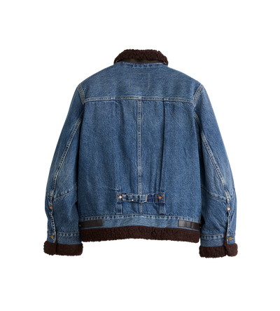 Sacai x Levi Sherpa Jacket Blue