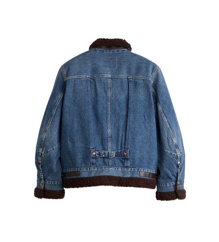 Sacai x Levi Sherpa Jacket Blue