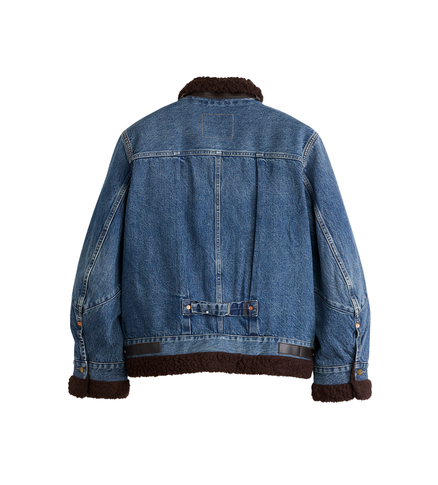 Sacai x Levi Sherpa Jacket Blue