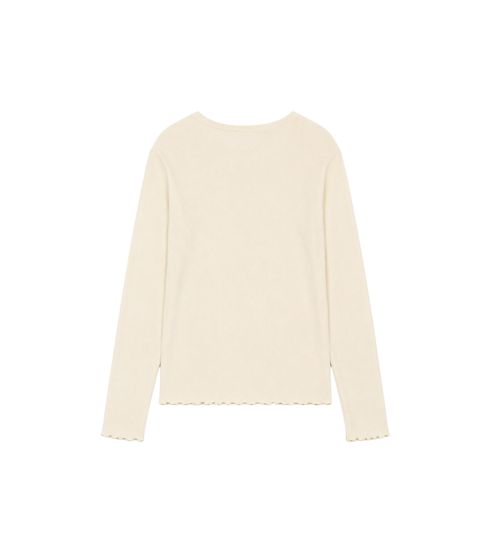 Verlengde Cloudbone Ripple Rib met lange mouwen