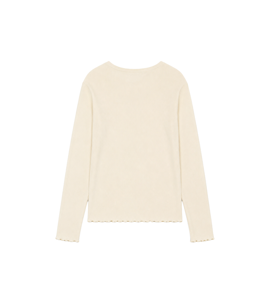 Verlengde Cloudbone Ripple Rib met lange mouwen